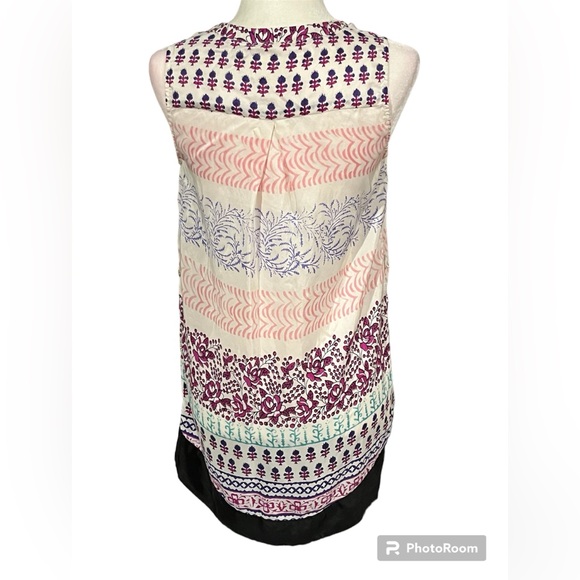 Anthropologie Maeve Istmo Tunic Sleeveless Silk Tank Top Belt Not Included Size2 - Picture 10 of 16